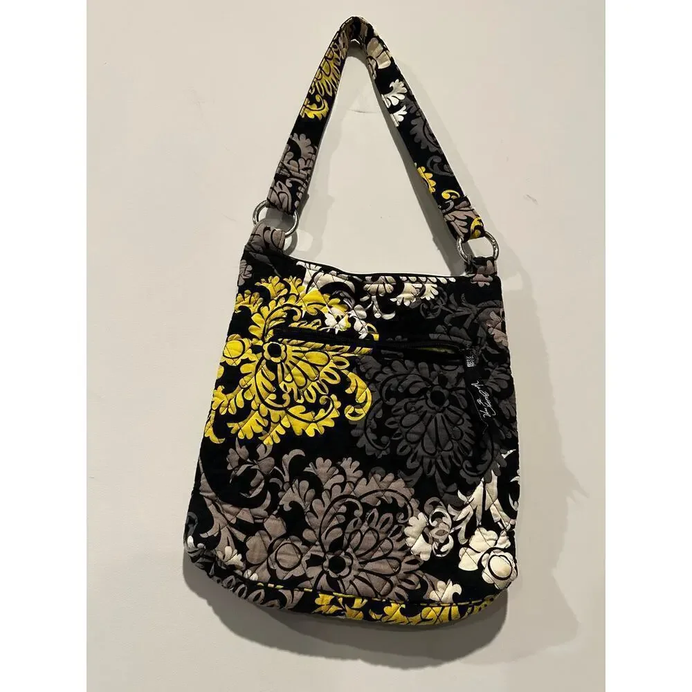 Vera Bradley Quilted Crossbody Purse Paisley Baroque Boho Classic Black Bag